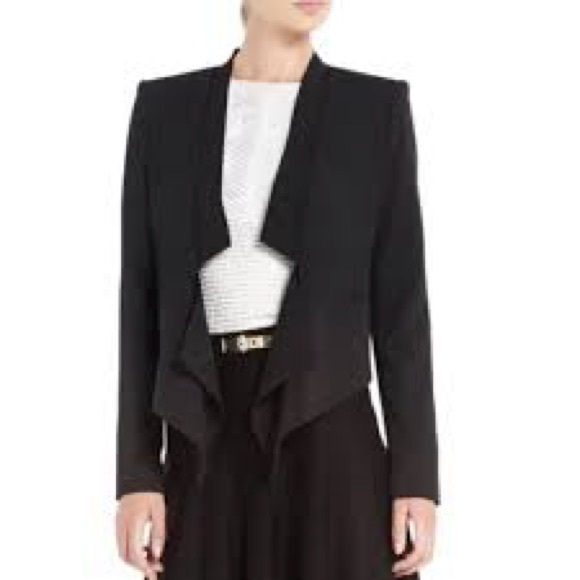 BCBGMaxAzria Black Draped Blazer - Picture 1 of 6